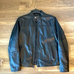 Michael Kors Mens Leather Jacket for sale